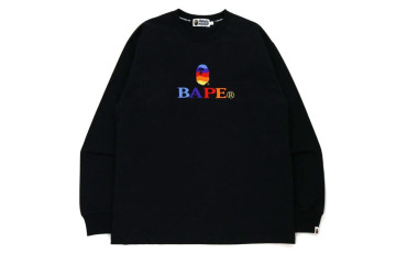 A BATHING APE Type MENS BAPE EMBROIDERY RELAXED FIT L/S TEE